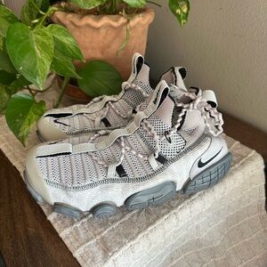 Nike Kids White and Gray Sneakers